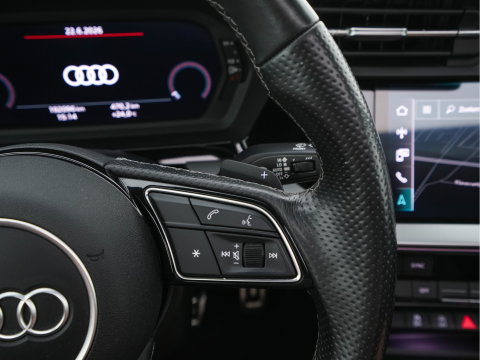 Audi A3 Limousine 30 TFSI S-Line Edition (INCL-BTW) Aut. *PANO | LEATHER-FABRIC | FULL-LED | AMBIENTLIGHT | SPORTSEATS | DIGI-COCKPIT | NAVI-FULLMAP | PRIVACYGLASS | SHIFTPADDLES | DAB+ | CRUISE | KEYLESS | PDC | 18"ALU*