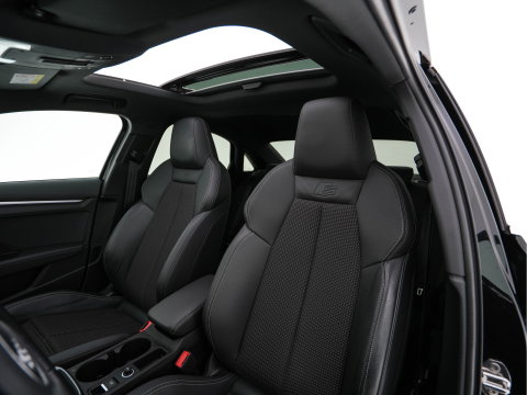 Audi A3 Limousine 30 TFSI S-Line Edition (INCL-BTW) Aut. *PANO | LEATHER-FABRIC | FULL-LED | AMBIENTLIGHT | SPORTSEATS | DIGI-COCKPIT | NAVI-FULLMAP | PRIVACYGLASS | SHIFTPADDLES | DAB+ | CRUISE | KEYLESS | PDC | 18"ALU*