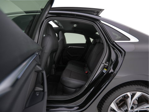 Audi A3 Limousine 30 TFSI S-Line Edition (INCL-BTW) Aut. *PANO | LEATHER-FABRIC | FULL-LED | AMBIENTLIGHT | SPORTSEATS | DIGI-COCKPIT | NAVI-FULLMAP | PRIVACYGLASS | SHIFTPADDLES | DAB+ | CRUISE | KEYLESS | PDC | 18"ALU*