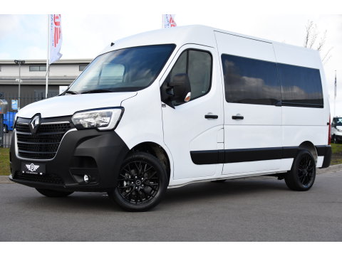 Renault Master T35 2.3 dCi 180 L2H2 DC PB Edition Camera, Cruise, Carplay, LED, 2 x Schuifdeur, Multimedia, 180pk, 6 zitplaatsen, Uniek!
