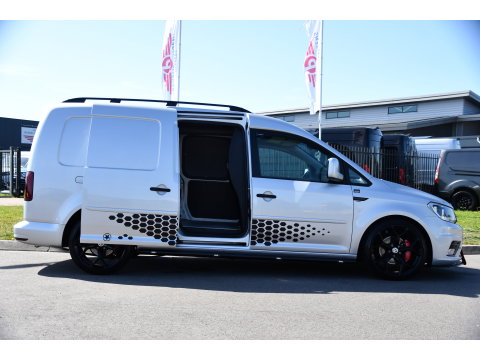 Volkswagen Caddy 2.0 TDI L2H1 BMT Maxi Exclusive PB Edition Cruise, Camera, Carplay, Automaat, 185pk, Alcantara, Sport stoelen, Carbon, Multimedia, Uniek!