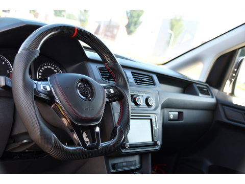Volkswagen Caddy 2.0 TDI L2H1 BMT Maxi Exclusive PB Edition Cruise, Camera, Carplay, Automaat, 185pk, Alcantara, Sport stoelen, Carbon, Multimedia, Uniek!