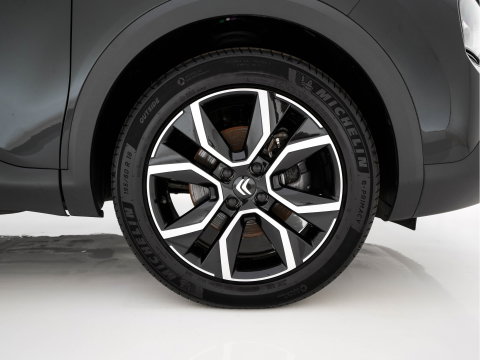 Citroën Ë-C4 X Feel Pack 50 kWh [ 3-Fase-11Kw ] {SOH-91%} (INCL-BTW) *HEATPUMP | FULL-LED | LEATHER-FABRIC | DIGI-COCKPIT | DAB | COMFORTSEATS | CAMERA | ECC | CARPLAY | LANE-ASSIST | PDC | CRUISE | 18''ALU*