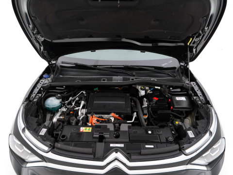 Citroën Ë-C4 X Feel Pack 50 kWh [ 3-Fase-11Kw ] {SOH-91%} (INCL-BTW) *HEATPUMP | FULL-LED | LEATHER-FABRIC | DIGI-COCKPIT | DAB | COMFORTSEATS | CAMERA | ECC | CARPLAY | LANE-ASSIST | PDC | CRUISE | 18''ALU*