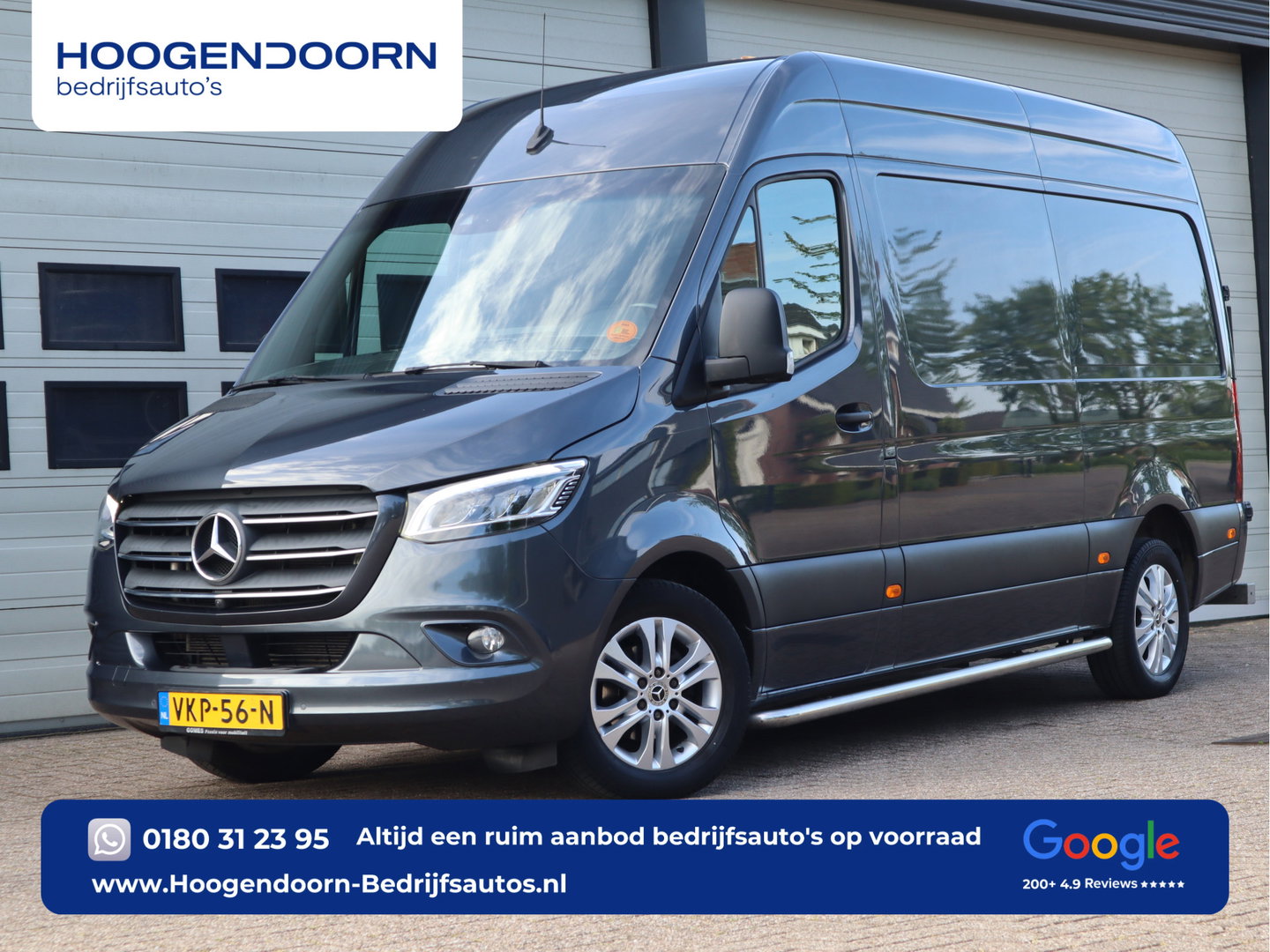 Mercedes-Benz Sprinter 319 CDI 3.0 V6 Euro 6 Automaat L2H2 - 3,5t KG Trekhaak - MBUX - LED