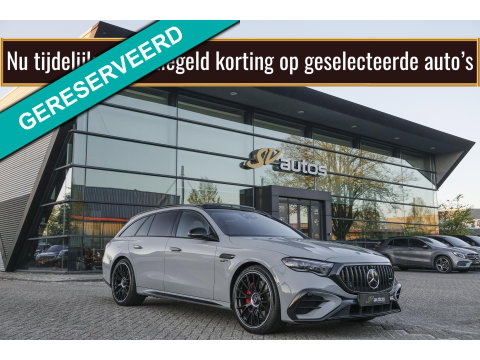 Mercedes-Benz E-Klasse Estate E53 AMG 612pk 4MATIC+ Panoramadak *BTW* Burmester 4d Massage Superscreen Stoelkoeling Trekhaak BOMVOL!! Alpin grau