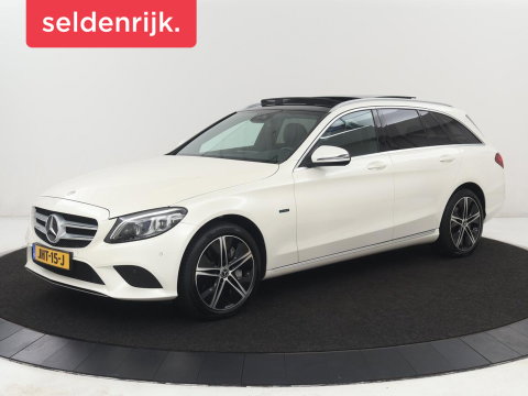 Mercedes-Benz C-Klasse Estate 300 e Business Solution AMG Limited | Panoramadak | Leder Exclusief | Burmester Surround | Stoelverwarming | Camera | Carplay | Dodehoek detectie | Navigatie | Full LED