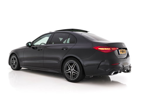 Mercedes-Benz C-Klasse 180 AMG Line (INCL-BTW) *PANO | LEATHER | FULL-LED | HEATED-SPORTSEATS | DIGI-COCKPIT | BLINDSPOT | CAMERA | DAB | AMBIENTLIGHT | SHIFTPADDLES | PRIVACY-GLASS | ECC | PDC | CRUISE | CARPLAY | 18''ALU*
