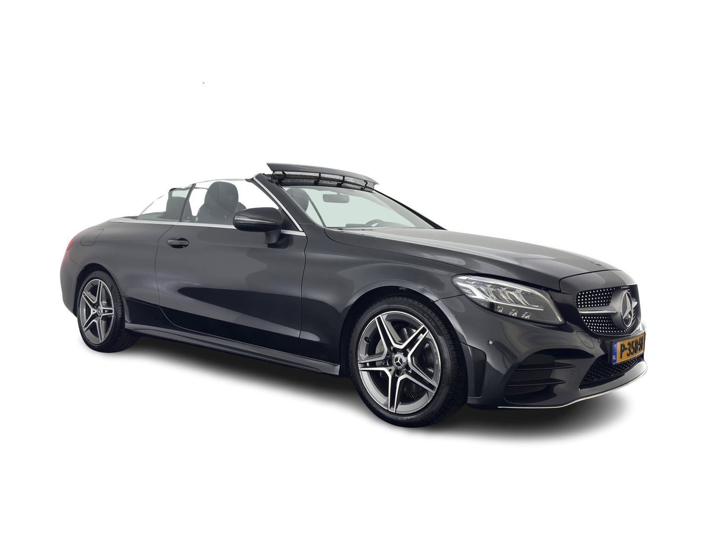 Mercedes-Benz C-Klasse Cabrio 200 AMG Line (INCL-BTW) Aut. *LEATHER-MICROFIBRE | FULL-LED | HEATED-SPORTSEATS | KEYLESS | AIRSCARF | NAVI-FULLMAP | DAB | CAMERA | AMBIENTLIGHT | AIRCAP | ECC | PDC | CRUISE | DRAFT-STOP | 18''ALU