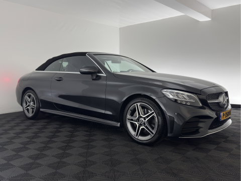 Mercedes-Benz C-Klasse Cabrio 200 AMG Line (INCL-BTW) Aut. *LEATHER-MICROFIBRE | FULL-LED | HEATED-SPORTSEATS | KEYLESS | AIRSCARF | NAVI-FULLMAP | DAB | CAMERA | AMBIENTLIGHT | AIRCAP | ECC | PDC | CRUISE | DRAFT-STOP | 18''ALU