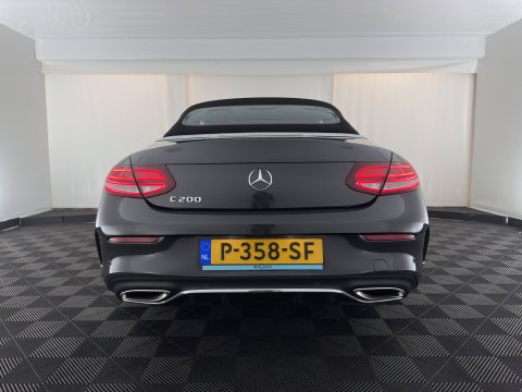 Mercedes-Benz C-Klasse Cabrio 200 AMG Line (INCL-BTW) Aut. *LEATHER-MICROFIBRE | FULL-LED | HEATED-SPORTSEATS | KEYLESS | AIRSCARF | NAVI-FULLMAP | DAB | CAMERA | AMBIENTLIGHT | AIRCAP | ECC | PDC | CRUISE | DRAFT-STOP | 18''ALU
