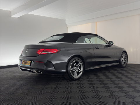 Mercedes-Benz C-Klasse Cabrio 200 AMG Line (INCL-BTW) Aut. *LEATHER-MICROFIBRE | FULL-LED | HEATED-SPORTSEATS | KEYLESS | AIRSCARF | NAVI-FULLMAP | DAB | CAMERA | AMBIENTLIGHT | AIRCAP | ECC | PDC | CRUISE | DRAFT-STOP | 18''ALU