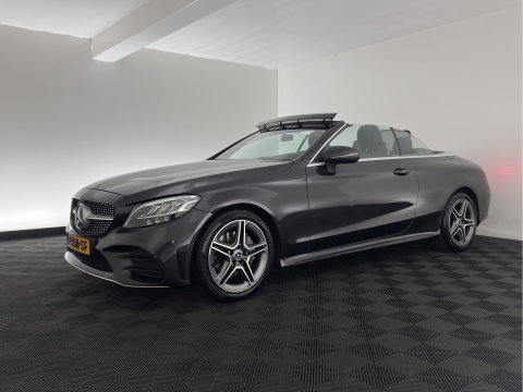 Mercedes-Benz C-Klasse Cabrio 200 AMG Line (INCL-BTW) Aut. *LEATHER-MICROFIBRE | FULL-LED | HEATED-SPORTSEATS | KEYLESS | AIRSCARF | NAVI-FULLMAP | DAB | CAMERA | AMBIENTLIGHT | AIRCAP | ECC | PDC | CRUISE | DRAFT-STOP | 18''ALU