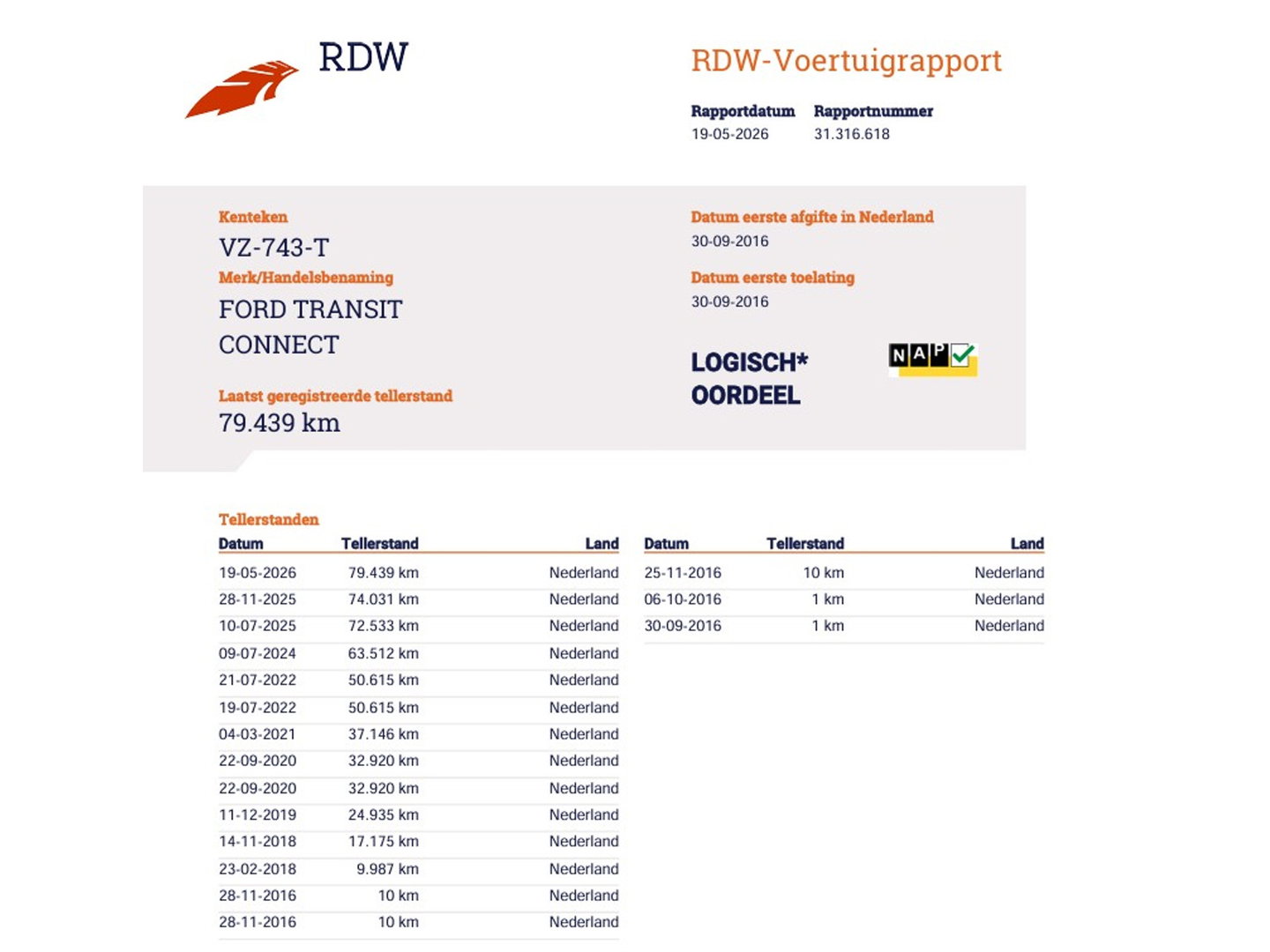 Ford Transit Connect 1.0 Ecoboost Benzine Euro 6 - Airco - Trekhaak