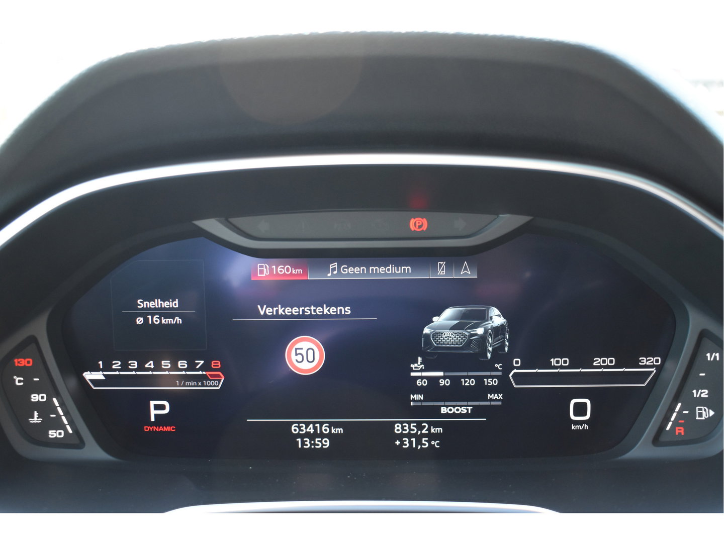 Audi Q3 Sportback TFSI RS 400pk Assist.pakket | Miltec | Nardo grey | Open dak | 360 gr.camera | Keyless | Full LED | Historie | ABT |