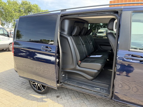 Mercedes-Benz Vito 114 CDI automaat L2H1 DC 5 persoons / euro 6 / bpm vrij / vaste prijs rijklaar € 28.950 ex btw / lease vanaf € 473 / leer / camera / cruise en climate control / navigatie / trekhaak !