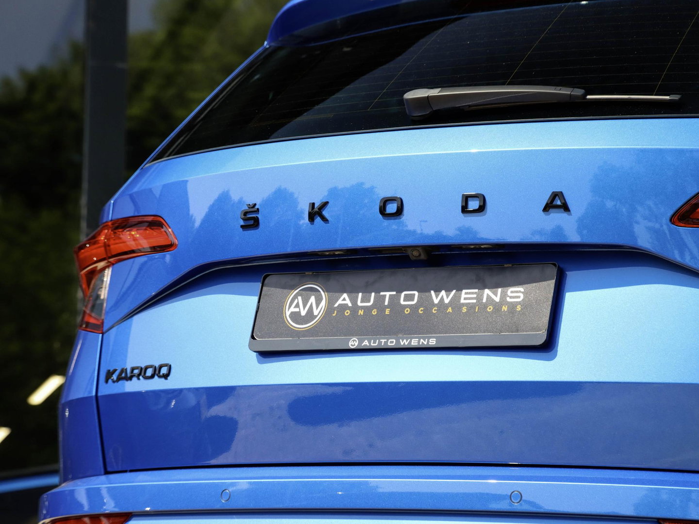 Škoda Karoq 1.5 TSI ACT Sportline 150PK DSG Camera Navi Stoel/Stuurverw. Race Blue 19 inch