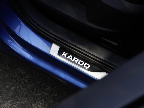 Škoda Karoq 1.5 TSI ACT Sportline 150PK DSG Camera Navi Stoel/Stuurverw. Race Blue 19 inch