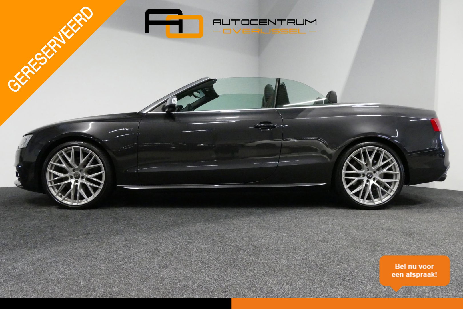 Audi S5 Cabriolet 3.0 TFSI quattro Pro Line / S Sportstoelen / Carbon interieur / Elektr. verstelbare voorstoelen (links met memory) / Bi-xenon verlichting / Magnetic Ride / Bang & Olufsen Sound System / Stoelverwarming / Luxe lederen bekleding / Navigatie / Clim
