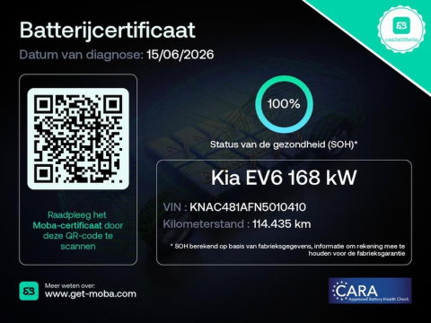 Kia Ev6 77kWH GT-LINE/ SCHUIFDAK/ TREKHAAK/ 360° CAMERA/ HEAD-UP/ SOH 100%