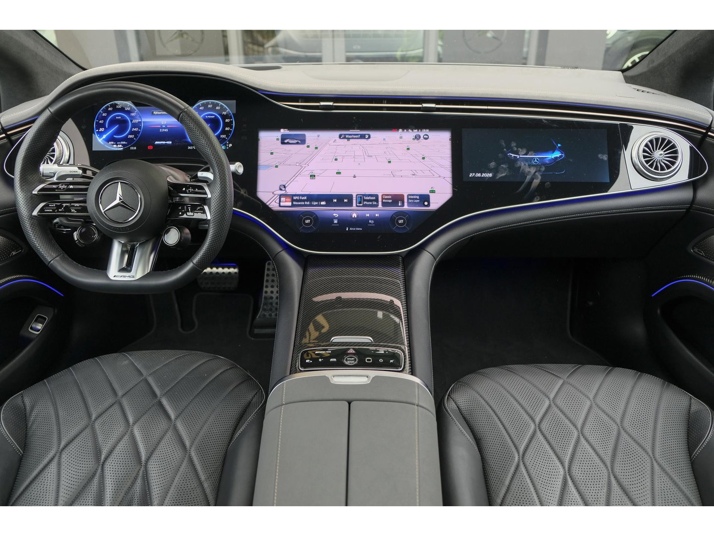 Mercedes-Benz EQS 53 AMG 761pk Dynamic *BTW* Keramisch Rear entertainment NP €210.000!!!! NLauto VOL!!!!