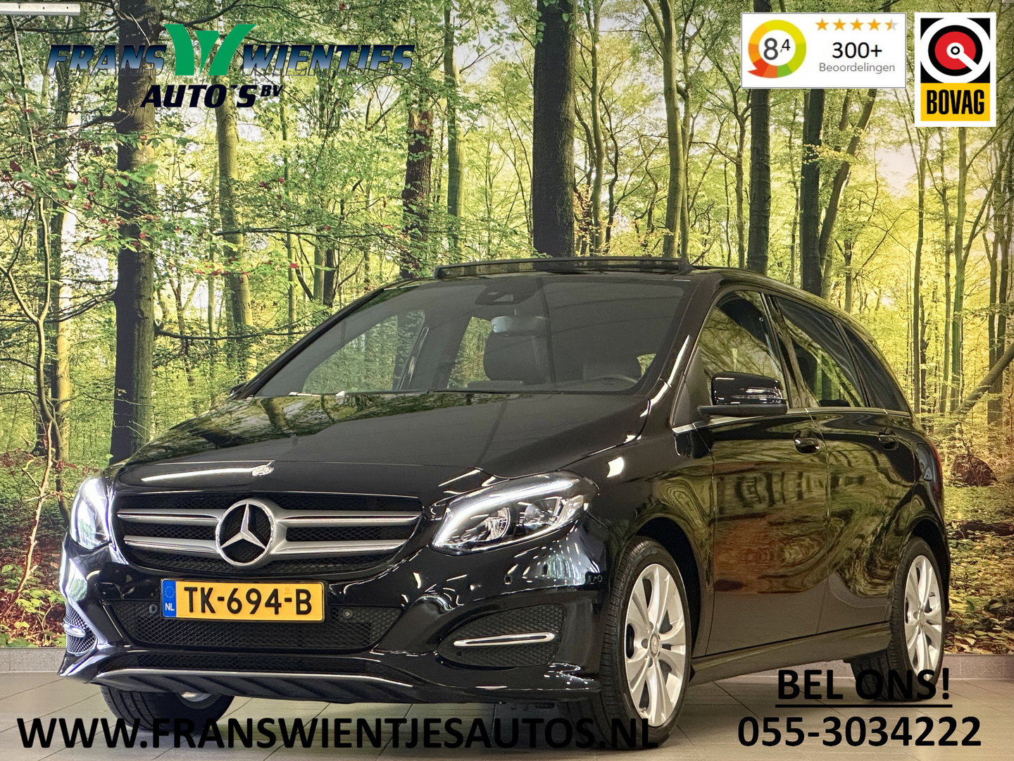 Mercedes-Benz B-Klasse 180 Prestige | Panoramadak | Cruise Control | Parkeersensoren | Stoelverwarming | LED | Isofix |