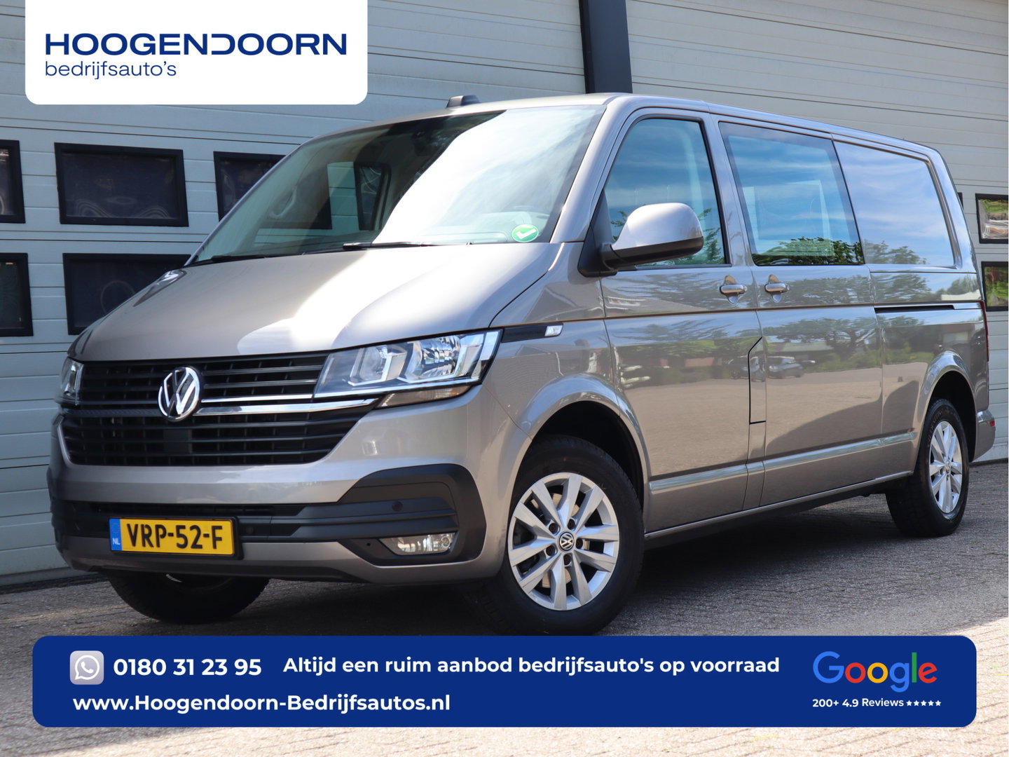 Volkswagen Transporter 2.0 TDI 150pk Euro 6 Automaat - L2 Lang - 2x Schuifdeur - Airco