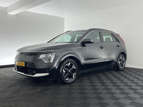 Kia Niro EV DynamicLine 64.8 kWh [3-Fase-11kW] {SoH-96%} (INCL.BTW) Aut. *LEATHER-FABRIC | ADAPTIVE-CRUISE | DIGI-COCKPIT | KEYLESS | CAMERA | DAB | COMFORTSEATS | SHIFTPADDLES | ECC | PDC | 17''ALU*
