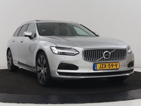 Volvo V90 2.0 T6 Plug In AWD Inscription | SOH 97% | Panoramadak | Head-Up | Leder | Harman/Kardon | 20'' | 360 Camera | Stoelverwarming | Carplay | Full LED | Stuurverwarming | PHEV