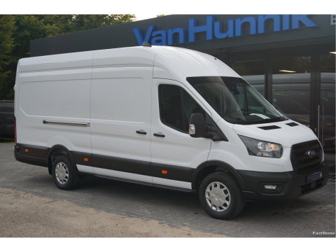 Ford Transit 350L 165PK RWD-10 AUT L4H3 BPM VRIJ!! Navi, Cam, Adap. Cruise, 270° Deur, 3.5T Trekgewicht!! NR. DJ02*