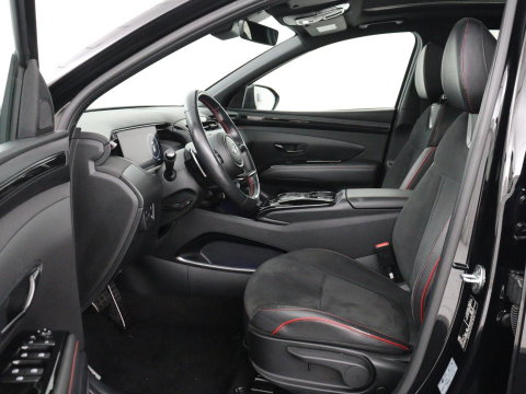 Hyundai Tucson 1.6 T-GDI PHEV N Line Sky 4WD | Panoramadak | Stoelverwarming | Leder/Alcantara | Camera | Adaptive cruise | Carplay | Full LED | Stuurverwarming | Keyless | Plug In