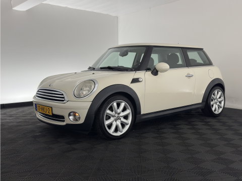 MINI 3-deurs 1.6 Cooper Pepper *LEATHER-FABRIC | COMFORTSEATS | ECC | CHROME-PACK | RADIO-CD | 17''ALU*