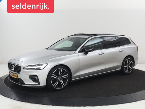 Volvo V60 2.0 T4 R-Design Panoramadak | Full LED | Trekhaak | Carplay | Pilot assist | Navigate | Stoel & Stuurverwarming | Achteruitrij camera | Cruise control | Climate control