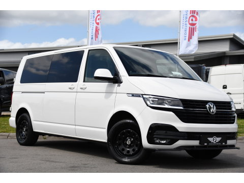 Volkswagen Transporter 2.0 TDI L2H1 28 Bulli Virtual, Camera, Carplay, LED, 150pk, Stoelverwarming, Leder, Automaat, Voorruit verwarming, 2 xStoel, Uniek!