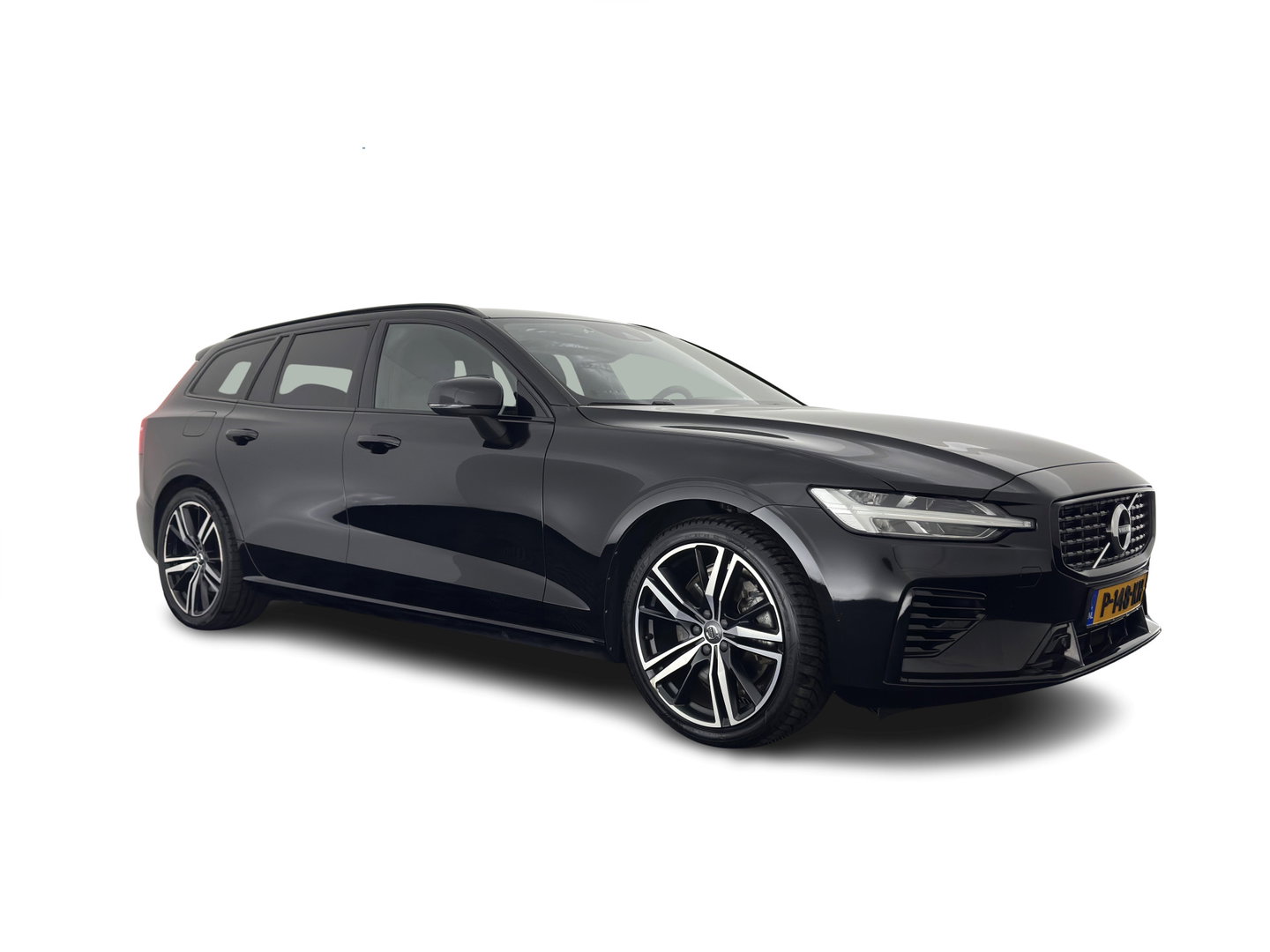 Volvo V60 2.0 T8 Recharge AWD R-Design Black-Line {SoH-99%} (Plug-in) (INCL-BTW) Aut. *LEATHER-FABRIC | FULL-LED | MEMORY-PACK | HARMAN/KARDON | DIGI-COCKPIT | HEATED-SPORTSEATS | KEYLESS | DAB+ | NAVI-FULLMAP | PDC | CRUISE | HEAD-UP | TOWBAR | 19''