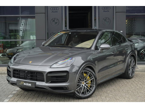 Porsche Cayenne Coupé 4.0 V8 Turbo S 680pk E-Hybrid Panoramadak 4-wielsturing Trekhaak PDCC BOMVOL 1e Eigenaar NLauto 22" LMV