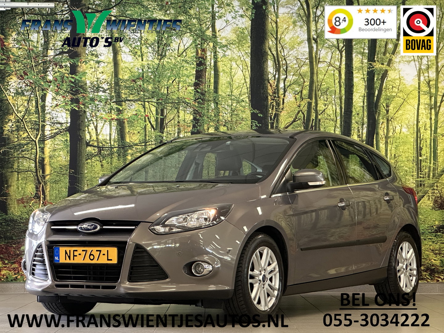 Ford Focus 1.0 EcoBoost Titanium | Achteruitrijcamera | Parkeersensoren | Cruise Control | Elektrische Bestuurdersstoel | Stoelverwarming | 16" Lichtmetaal | Isofix | Bluetooth