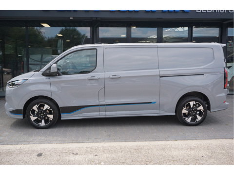 Ford Transit Custom 340L 218PK 71KWH Sport AUT Elektrisch Navi, ACC, 360° Cam, Matrix LED, B&O, 19" LM, 2x Schuifdeur!! NR. P01*