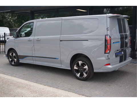 Ford Transit Custom 340L 218PK 71KWH Sport AUT Elektrisch Navi, ACC, 360° Cam, Matrix LED, B&O, 19" LM, 2x Schuifdeur!! NR. P01*