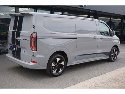 Ford Transit Custom 340L 218PK 71KWH Sport AUT Elektrisch Navi, ACC, 360° Cam, Matrix LED, B&O, 19" LM, 2x Schuifdeur!! NR. P01*