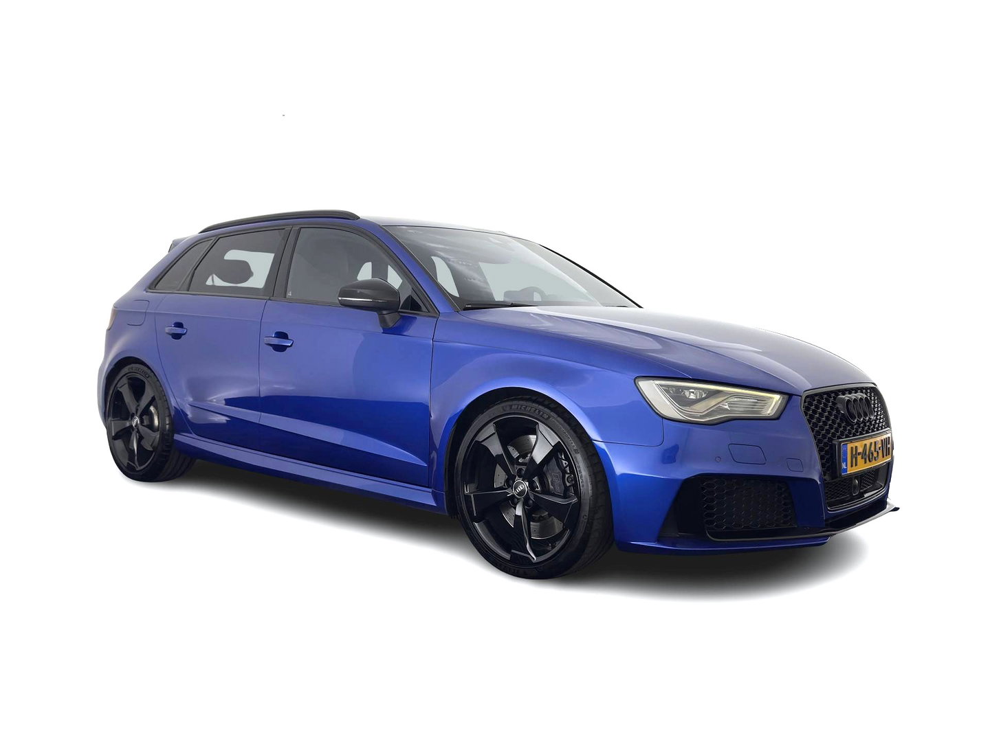 Audi RS3 Sportback 2.5 TFSI Quattro Pro Line Plus Black Optic Package (INCL-BTW) *MILLTEK-EXHAUST | ADAPTIVE-CRUISE | HEATED-SPORTSEATS | BANG&OLUFSEN | LEATHER | FULL-LED | NAVI-FULLMAP | PRIVACY-GLASS | SHIFTPADDLES | ECC | PDC | 19''ALU*