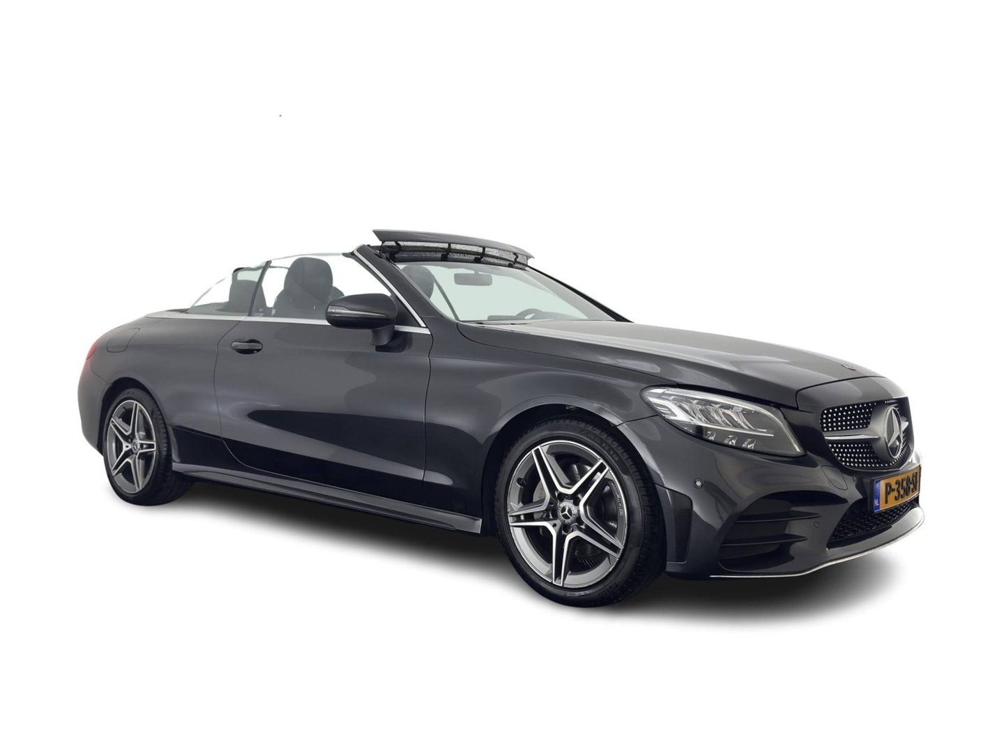 Mercedes-Benz C-Klasse Cabrio 200 AMG Line (INCL-BTW) Aut. *LEATHER-MICROFIBRE | FULL-LED | HEATED-SPORTSEATS | KEYLESS | AIRSCARF | NAVI-FULLMAP | DAB | CAMERA | AMBIENTLIGHT | AIRCAP | ECC | PDC | CRUISE | DRAFT-STOP | 18''ALU