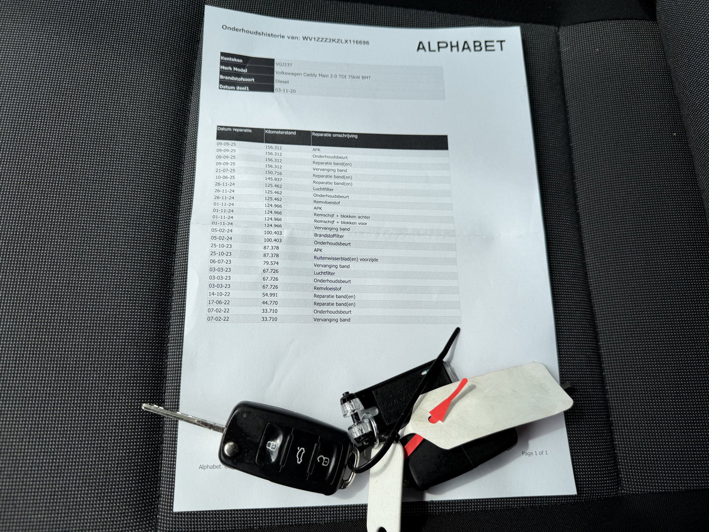 Volkswagen Caddy 2.0 TDI 102pk L2H1 BMT Maxi / vaste prijs rijklaar € 11.950 ex btw / euro 6 / bpm vrij / lease vanaf € 201 / Flexmo ingerichte laadruimte / airco / cruise/ pdc achter