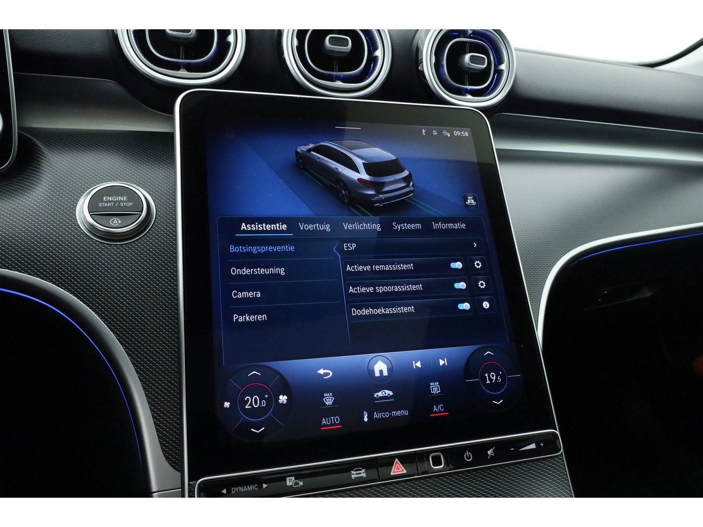 Mercedes-Benz C-Klasse Estate 180 Luxury Line | Pano | Elek. Trekhaak | 360cam | Leder | Memory seats | Burmester | Adapt. Cruise | Carplay