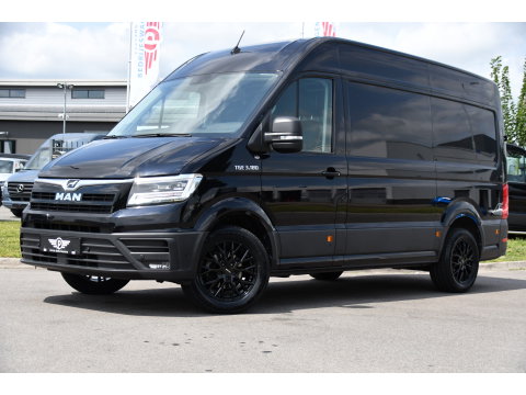 MAN TGE 3.180 35 2.0 L3H3 Black Edition Adaptieve Cruise, Camera, Carplay, LED, Stoelverwarming, Massage stoel, Trekhaak, 177pk, Automaat, Uniek!