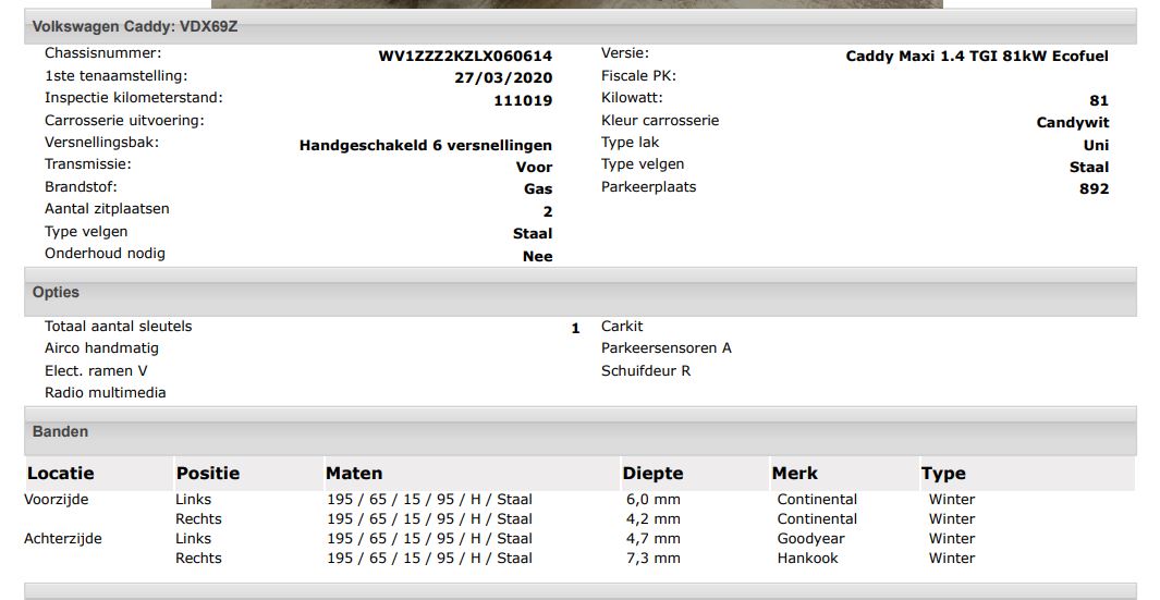 Volkswagen Caddy