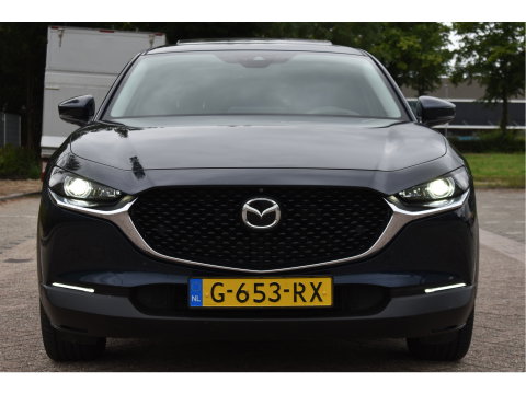Mazda CX-30 2.0 e-SkyActiv-X M Hybrid Luxury 180 pk | NL-Auto | Open dak | HUD | BOSE | 360 gr.camera | Elekt.stoelen | Leder | Carplay | Full LED