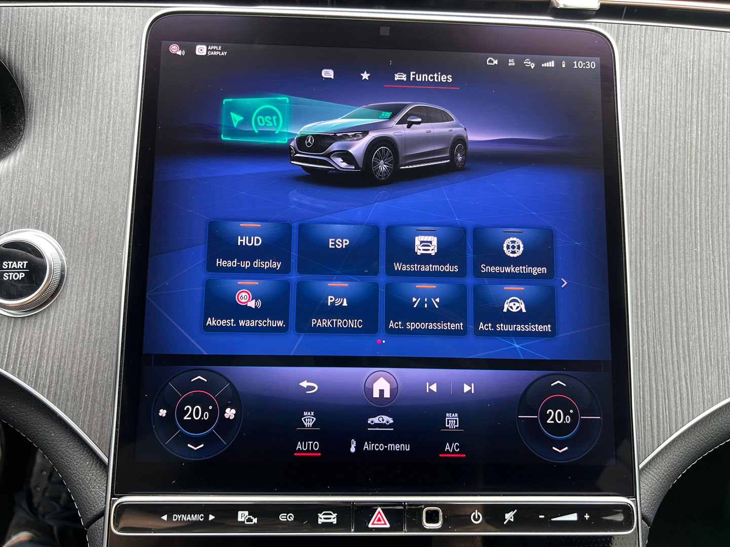 Mercedes-Benz EQE SUV 300 AMG Line 91 kWh|BTW|Pano|Massage|achteras besturing|Memory|HUD|Camera|Leder
