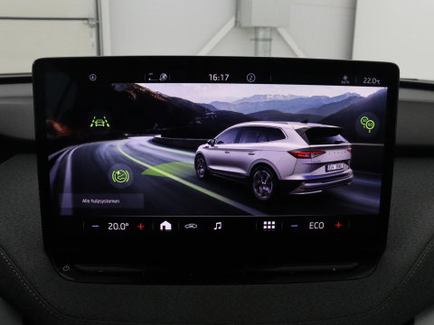 Škoda Enyaq iV 60 | SOH 92.9 % | Half Leder | Camera | Park assist | Cruise control | Carplay | DAB | Sfeerverlichting | Full LED | Climate control | 20''
