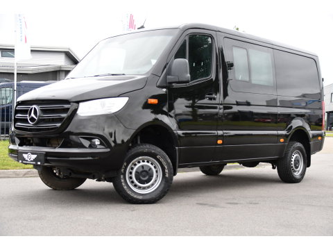 Mercedes-Benz Sprinter 319 V6 3.0 CDI L2H1 DC 4x4 PB Edtion Cruise, Carplay, 4Matic, 10,5'' Mbux, Automaat, Airco, Uniek!